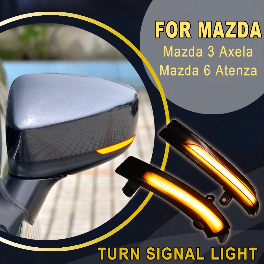 ไฟเลี้ยวไดนามิก LED ติดกระจกมองข้าง สําหรับ Mazda3 Mazda 3 Axela Mazda6 Mazda 6 Atenza 2017 2018