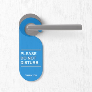 มือจับประตูอะคริลิค แบบแขวน ลาย Please Do Not Disturb