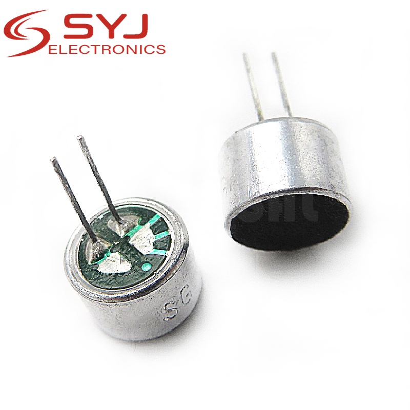 10pcs/lot 2 Pin 9*7mm 9.5mm Dia MIC Capsule electret condenser Pickup Microphone 2 Pin 9*7mm Polar Microphone In Stock