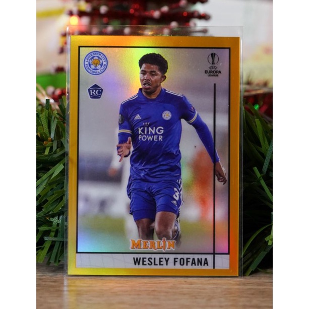 (การ์ดบอล,soccer card) wesley fofana Topps MERLIN 2021 RC /50