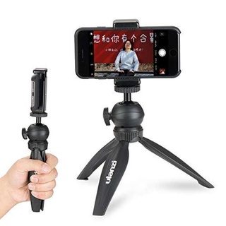 Mini tripod ขาตั้งมือถือ 3 ขา สีดำ ปรับระดับได้ สูง 18.5-21 ซม.ยึดแน่น แข็งแรง นิ่ง ไม่ลื่น หมุนได้ 360 องศา