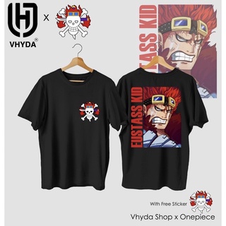 เสื้อยืดสําหรับผู้ชาย♗เสื้อเชิ้ต O.Anime - วันพีซ - Eustass Kid nzB