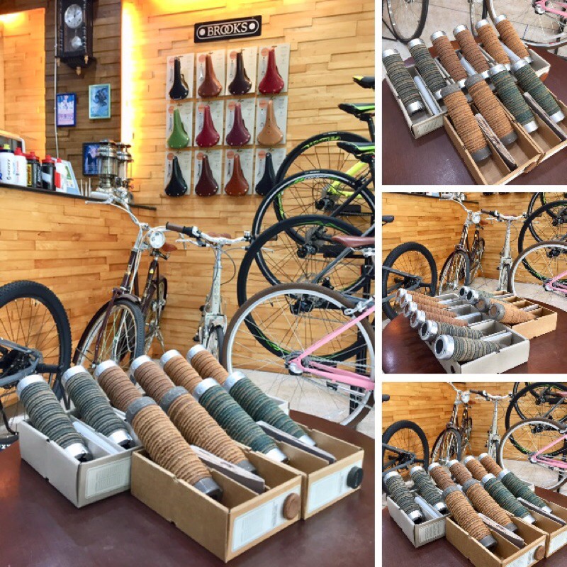 BROOKS ENGLAND: ปลอกแฮนด์ BROOKS PLUMP LEATHER GRIPS