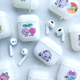 EXCLUSIVE | SHOPSI " E " COLLECTION เคสสำหรับใช้กับ AirPods Gen2  เคสซิลิโคนแข็ง ใช้สำหรับ AirPods Gen3 พร้อมส่ง SHOPSI