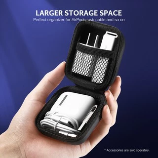 Ugreen Storage Bagกล่องเคส สำหรับจัดเก็บหูฟัง เมมโมรี่การ์ด ขนาด 8x8x4 ซม.ไซซ์ S