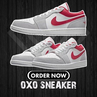 Nike AIR JORDAN 1 LOW SE GREY RED AJ1 AJ Grey Red