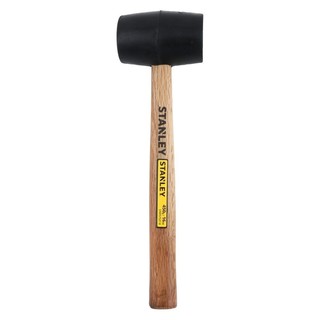 ค้อนยางด้ามไม้ STANLEY 450 กรัม RUBBER HAMMER WOODEN GRIP STANLEY 450G