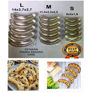 Cetakan Pisang Banana 10pcs Krispy Milk Bakar Citakan Pisang Crispy Almunium Tokyo