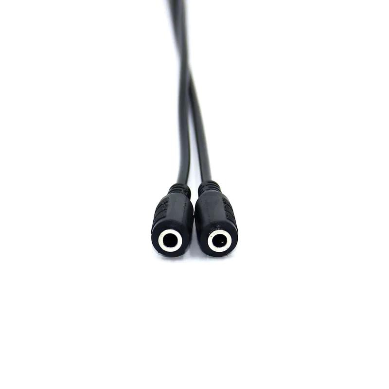 สาววายเคเบิลสเตอริโอ แยก เสียงหรือไมโครโฟน ออกเป็น 2ช่อง 3.5mm audio Y splitter cable cord aux earphone male to 2 female