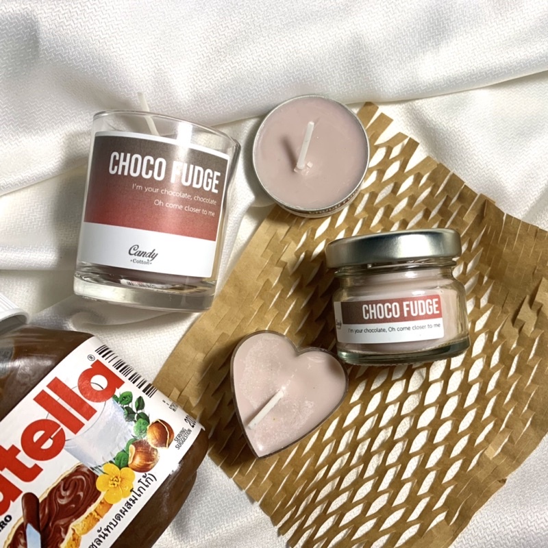 (New!!!) เทียนหอม กลิ่น ช็อกโก้ ฟัดจ์ - Soy Candle Choco Fudge เทียนหอมไขถั่วเหลือง เทียน ของขวัญให้คนที่คุณรัก