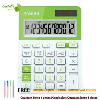 Canon LS-123T Calculator Green Free ballpoint pen 0.7 mm. blue Mixed colors Quantum Sense 4 pieces