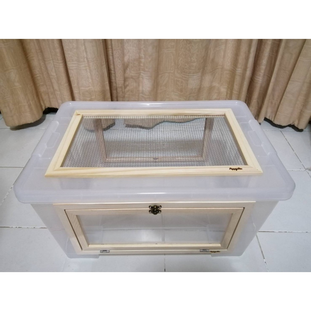 กล่อง ใส เลี้ยงสัตว์เลื้อยคลาน งู กิ้งก่า เต่า ขนาด กว้าง 42 x ยาว 60 x สูง 32 cm *สั่ง 1 ใบต่อ 1 คำสั่งซื้อครับ - รูปที่ 5