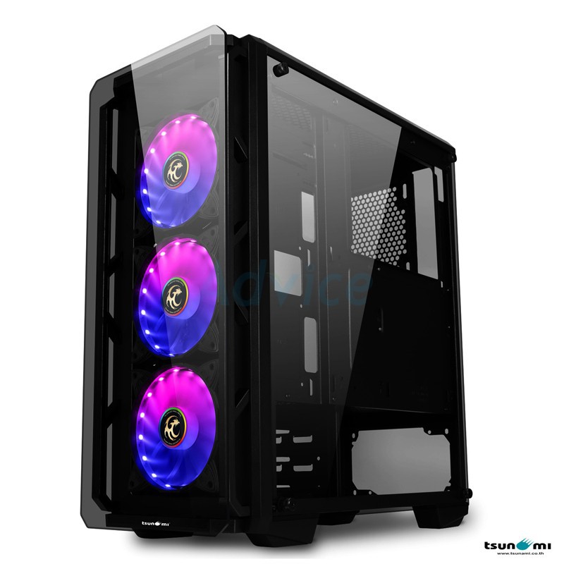Tsunami Hunter Eagle H9 RGB (Black) เคสกระจก3ด้าน พร้อมส่ง