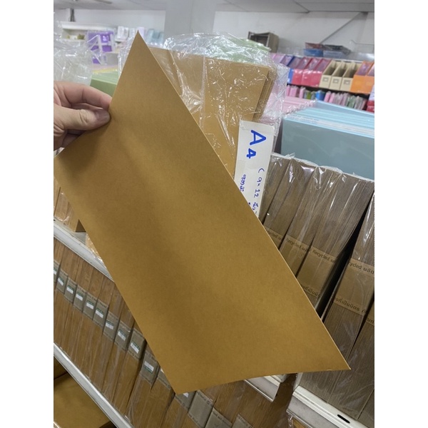 ซองน้ำตาล A4 ไม่ขยายข้าง ใส่เอกสารสีน้ำตาล KA 9″x12.75 นิ้ว เอสี่ แพค 30ซอง/50ซอง ซองA4 [C5] จดหมาย US.Station - รูปที่ 2