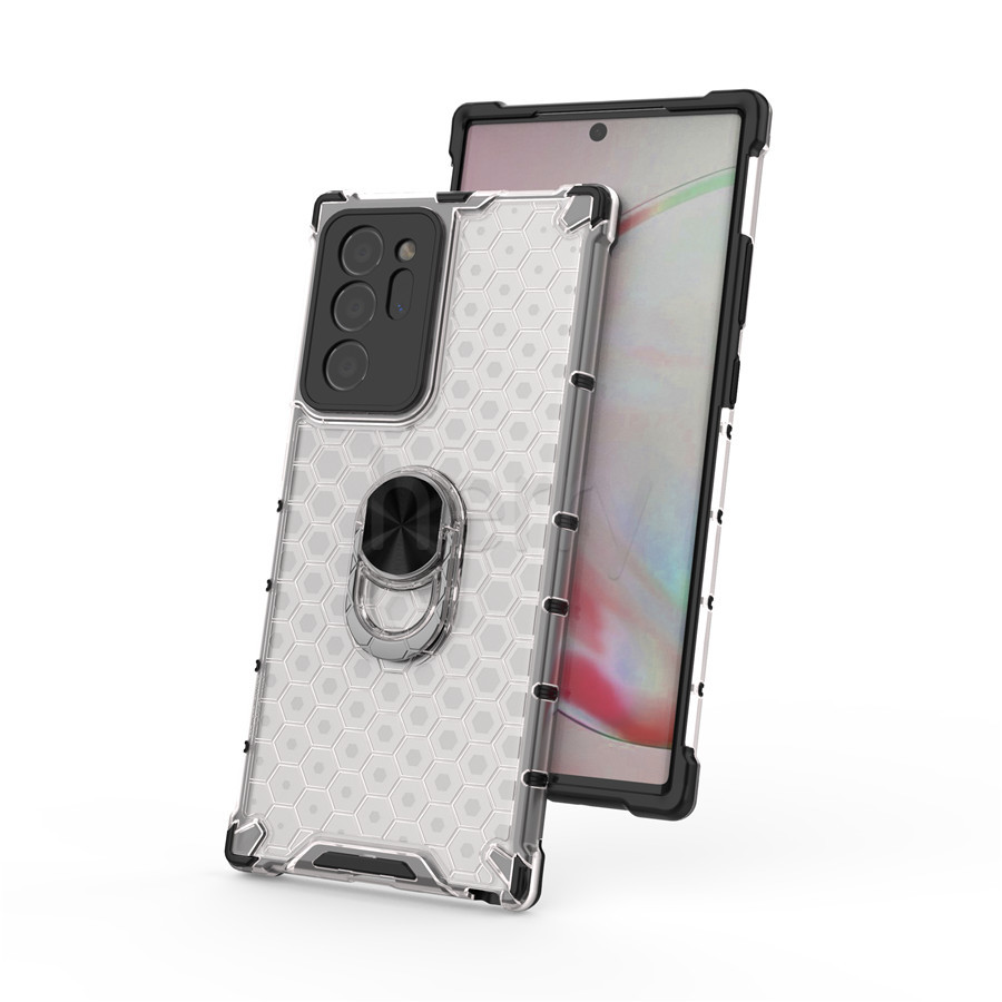 เคสโทรศัพท์กันกระแทกรังผึ้งสำหรับ Samsung Galaxy A05 A05s A15 A25 A35 A55 A14 A04e A34 A54 A13 A23 A53 A73 A52 A52s A71 A12 A50 A50s A30s Note 20 Ultra 5G ถุงลมนิรภัยกันกระแทกเคสเกราะรังผึ้งเคสโทรศัพท์ครอบคลุมพร้อมขาตั้ง