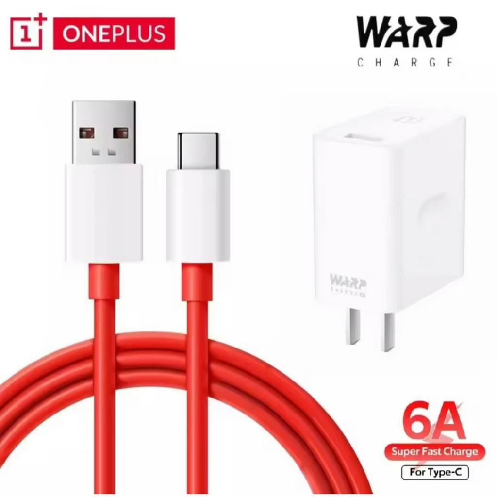 หัวชาร์จ สายชาร์จ Oneplus หัวชาร์จ 30W 5V-6A. สายชาร์จ Usb Type-C รองรับชาร์จเร็ว ชาร์จด่วน สายยาว 1เมตร สายสีแดง