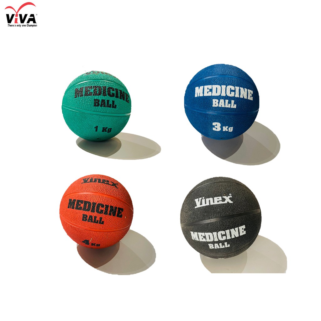 VIVA เมดิซินบอลยาง น้ำหนัก 1- 6 กิโลกรัม ฝึกฝนร่างกายด้วยการเคลื่อนไหวอย่างว่องไว