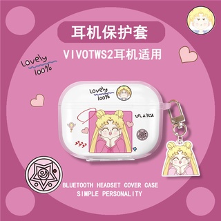 พร้อมส่ง!เคสหูฟัง แบบนิ่ม ลายการ์ตูน สีโปร่งใส สําหรับ VIVO TWS 2 ANC