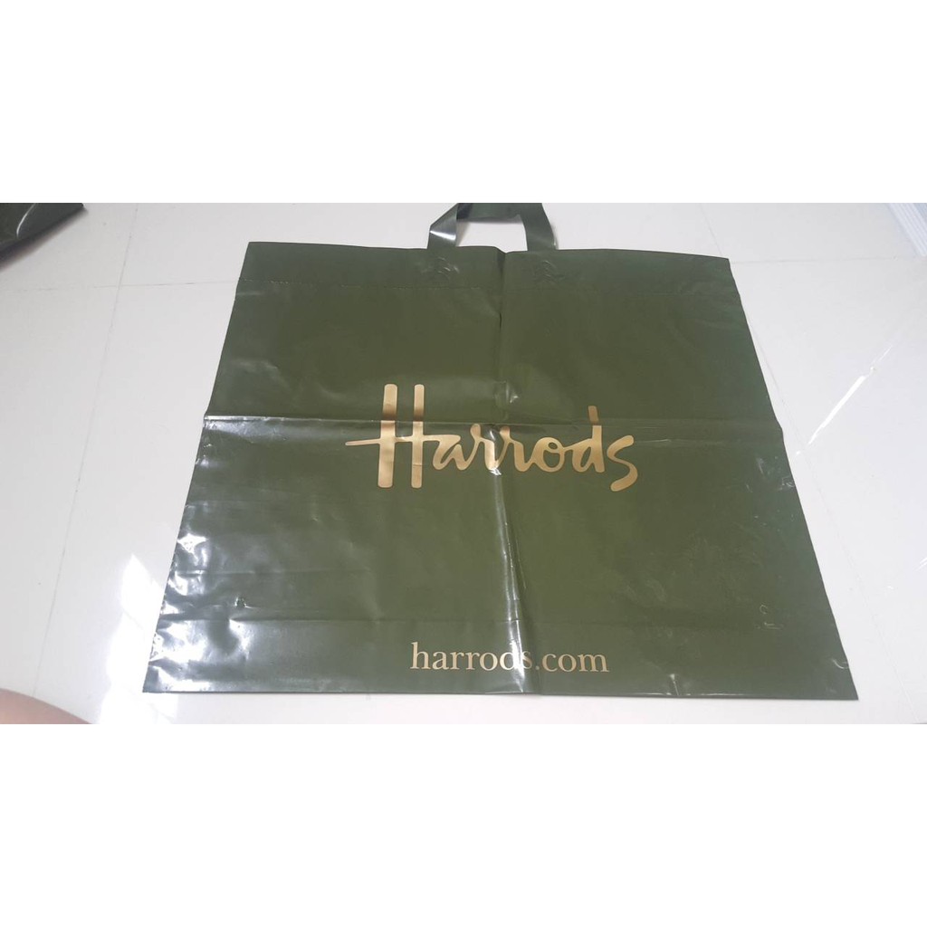 ถุงหิ้วใส่กระเป๋า Harrods แท้ ใบใหญ่ ขนาด 48×43 ซม