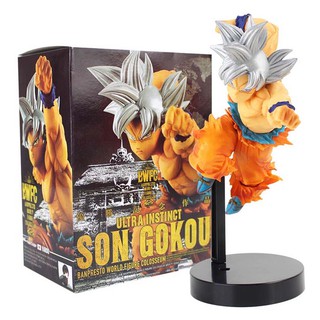 โมเดลฟิกเกอร์ Dragon Ball Z Goku BWFC Ultra Instinct Son Gokou PVC ขนาด 22 ซม. ของเล่นสะสม สําหรับเด็ก