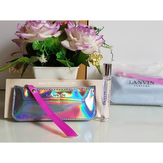 Lanvin Marry Me EDP 7.5ml. น้ำหอมลองแวงขนาดทดลองหัวสเปรย์ พร้อมกระเป๋าหนังสีม่วงลุคแกลม