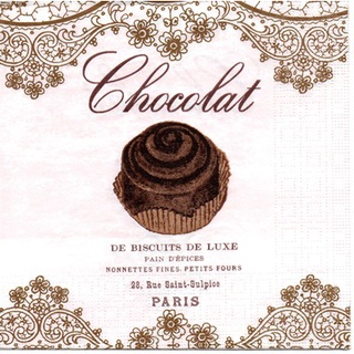 Pladao Napkin ภาพวินเทจ ชอคโกแล๊ต Chocolate พื้นวินเทจ กระดาษ แนพกิ้น สำหรับงานศิลปะ เดคูพาจ decoupage ขนาด L 33x33