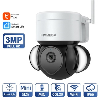 Tuya WIFI กล้องรักษาความปลอดภัย 3MP ไร้สาย HD IP66