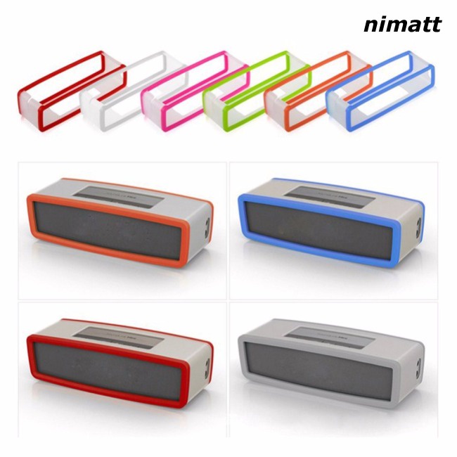 NI Portable Silicone Case for Bose SoundLink Mini 1 2 Sound Link I II Bluetooth Speaker Protector Cover Skin Box