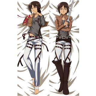 ปลอกหมอน ผ้ากํามะหยี่ ลายอนิเมะ Attack On Titan Dakimakura Ackerman ขนาด 50X150 ซม. สําหรับตกแต่งบ้าน เตียง