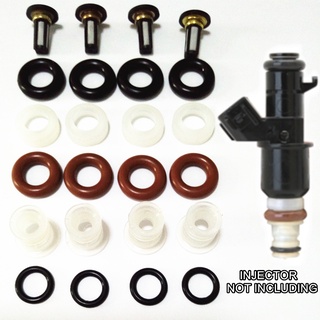 4set fuel injector repair kit for honda injection oem #16450 RCA-A01 16450PPAA01 15810-RAA-A01 replace filter orings was