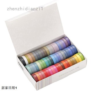 zhenzhidianzi1.th  เทปวาชิ หลากสีสัน สำหรับตกแต่งสแครบบุ้ค จำนวน 60 ม้วน（ขายล่วงหน้า）