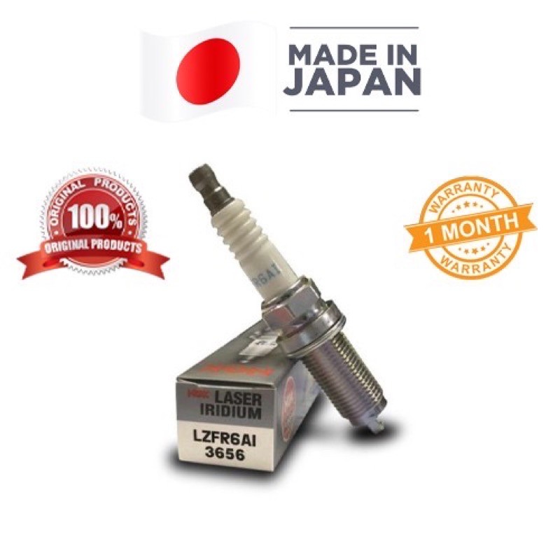 หัวเทียนแท้ NGK LZFR6AI Iridium Power Spark Plug แท้ สำหรับรถยนต์ Mitsubishi Space Wagon ‘95-‘11