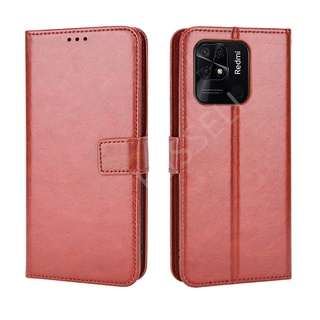 เคสโทรศัพท์หนัง PU ฝาพับ พร้อมช่องใส่บัตร สําหรับ Redmi 10C Xiaomi Redmi10C 10 C