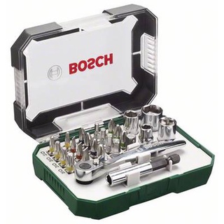 BOSCH ชุดเครื่องมือไขควงและไขควง + extra ชุดเครื่องมือมือ 27 ชิ้น ชุดไขควง angel driver #2607017392