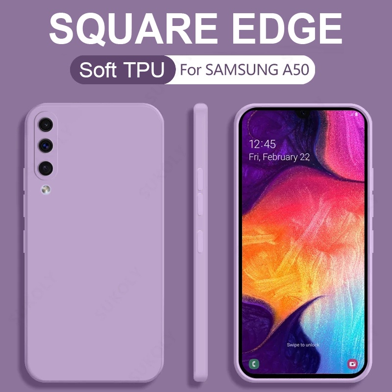 เคสโทรศัพท์ชนิดซิลิโคน Tpu แบบนิ่มทรงสี่เหลี่ยมสีแคนดี้กันกระแทกสําหรับ Samsung Galaxy A51 A71 A31 A10 A20 A30 A50 A70 A21S A10S A20S A30S A50S A70S