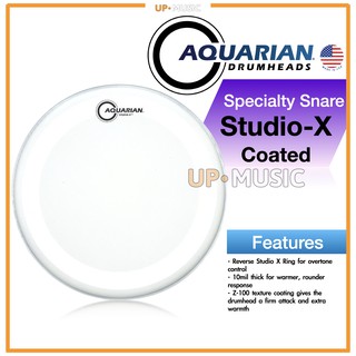 🥁หนังกลอง Studio-X Coated by Aquarian USA💯