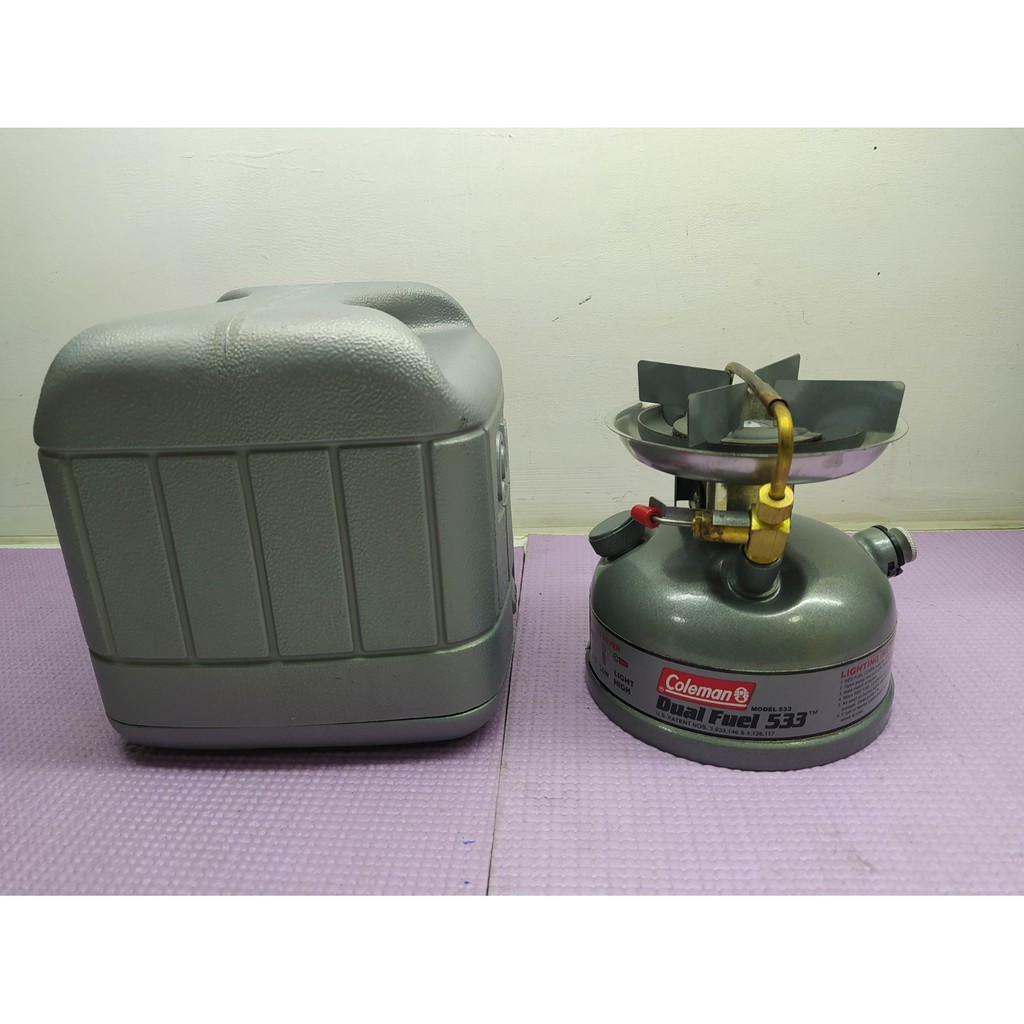 เตา coleman Dual Fuel 533 ผลิต 08/98 และ 03/93 พร้อมเคส Shopee Thailand