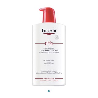 Eucerin pH5 wash lotion 1000mL ครีมอาบน้ำสำหรับฟื้นบำรุงเกราะปกป้องผิว