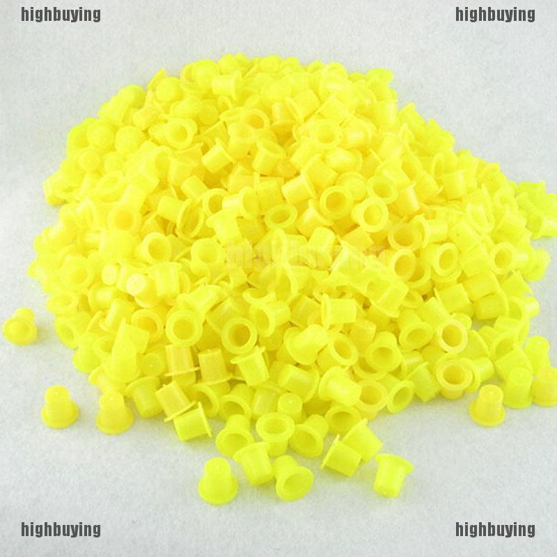 100PCS Tattoo Ink Caps Small ถ้วยเก็บหมึกสัก for Tattooing