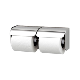 ที่ใส่กระดาษชำระคู่ แบบติดผนัง TP-3116-2 (สีเงิน) กล่องใส่กระดาษทิชชู Double Wall-Mounted Toilet Paper Holder TP-3116-2