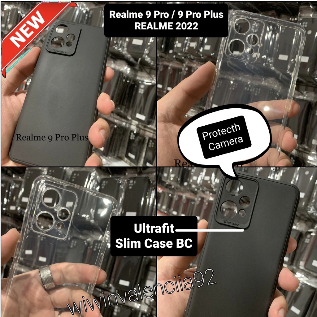 Softcase ULTRAFIT PC Black / Clear REALME Note 70 60 60x 50 C75 C75x C65 C30s/C30/C31/C35/1210/9i/9 
