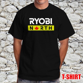 เสื้อยืดแขนสั้น พิมพ์ลาย Ryobi North Cool สไตล์พังก์ร็อค แฟชั่นสําหรับผู้ชาย