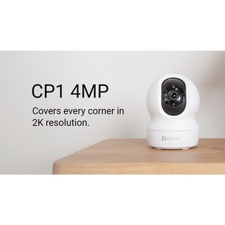 กล้องวงจรปิด EZVIZ CP1 4MP Smart Wi-Fi Pan &amp; Tilt Camera ความละเอียด 2K 4MP รับประกัน 2ปี