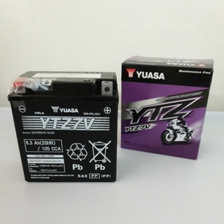 แบตเตอรี่ Yuasa TYZ7V ( 12v 6Ah ) N-max, Aerox 155