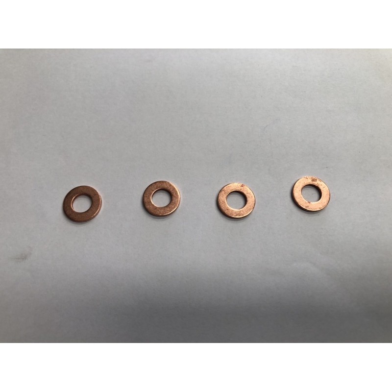 แหวนรองหัวฉีดทองแดงแต่ง 4 วง สำหรับรถบูส 35 Psi ขึ้นไปใส่ D-Max