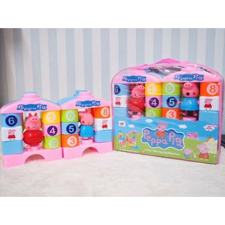 ของเล่นเด็ก บล็อคสร้างบ้าน Peppa Pig 32ชิ้น