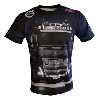 เสื้อยืด ลายรถบรรทุก Volvo FH16 750 FH FM TIR LKW Maglietta Camiseta เหมาะกับการเดินทางกลางแจ้ง