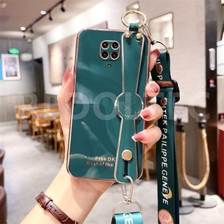 เคส Redmi Note 9 9S 9 Pro 6D สายรัดข้อมือเคสโทรศัพท์พร้อมสายคล้องไหล่แบบยาวกระเป๋าสะพายข้างพร้อมตัวป้องกันกล้อง