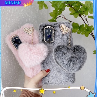 เคสโทรศัพท์มือถือ ผ้ากํามะหยี่ขนนิ่ม ขนปุย ลายหัวใจน่ารัก อบอุ่น สําหรับ Huawei Nova 5T 8 8i 8SE Nova 7 7SE 7i Nova 3 3i 3e Nova 9 9SE Y70 Y70Plus