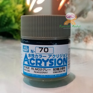 สีสูตรน้ำ Acrysion N70 RLM02GRAY - German Aircraft (Semi Gloss) 10ml